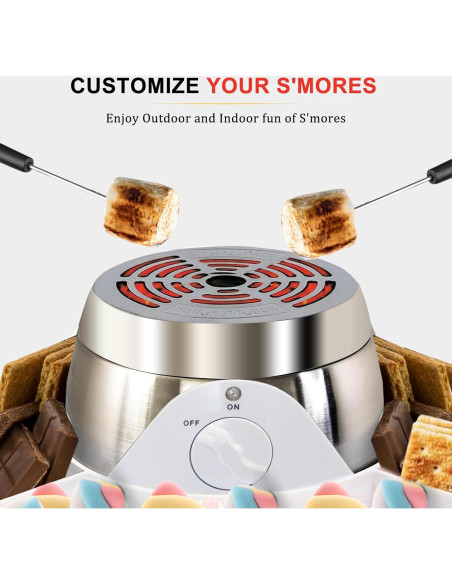 Kit de S'mores Eléctrico LANPRIL 345W Sin Llama 1.51kg Kit de S'mores Eléctrico LANPRIL 345W Sin Llama 1.51kg