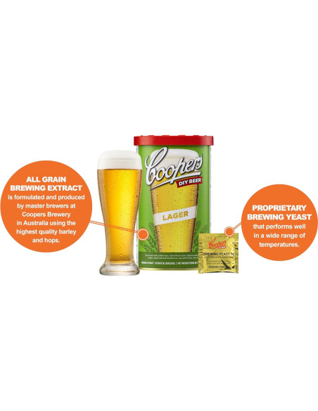 Kit de Cerveza Casera Coopers DIY 6 Galones Todo Incluido Kit de Cerveza Casera Coopers DIY 6 Galones Todo Incluido