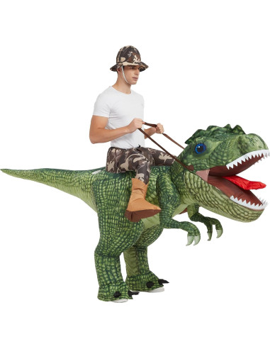 Disfraz Inflable T Rex Deluxe para Adultos - Halloween