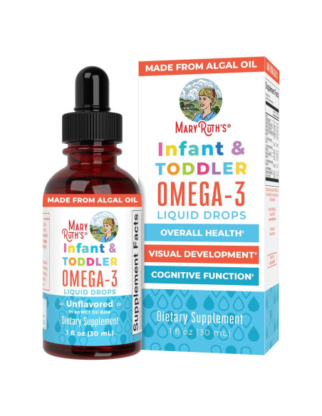 Gotas Líquidas Omega-3 MaryRuth Organics 29.57 ml - Bebés Gotas Líquidas Omega-3 MaryRuth Organics 29.57 ml - Bebés