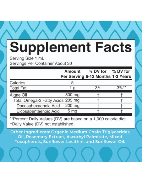 Gotas Líquidas Omega-3 MaryRuth Organics 29.57 ml - Bebés Gotas Líquidas Omega-3 MaryRuth Organics 29.57 ml - Bebés