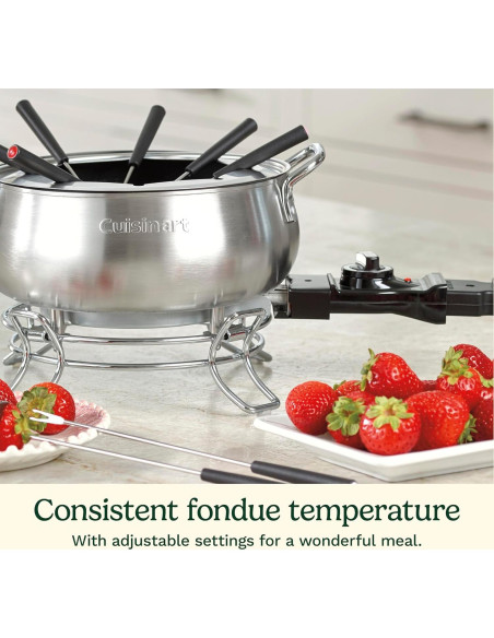 Cacerola de Fondue Cuisinart 2,84L Acero Inoxidable 1000W Cacerola de Fondue Cuisinart 2,84L Acero Inoxidable 1000W