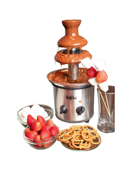 Fuente de Chocolate Total Chef 3 Niveles 680g Acero Inoxidable Fuente de Chocolate Total Chef 3 Niveles 680g Acero Inoxidable