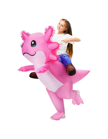Disfraz Inflable Axolote Stegosaurus para Niños 120-150 cm Disfraz Inflable Axolote Stegosaurus para Niños 120-150 cm