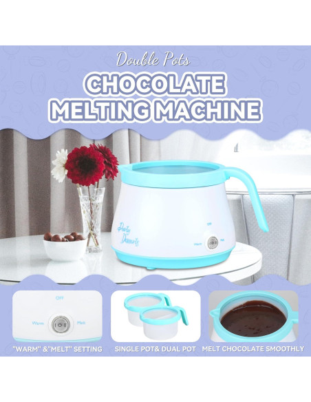 Olla de Derretir Chocolate Party Desserts 2.5 Tazas Aqua Olla de Derretir Chocolate Party Desserts 2.5 Tazas Aqua