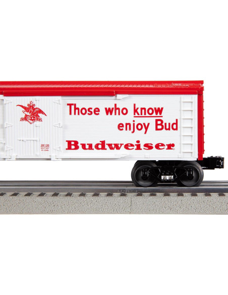 Carro de Tren Reefer Lionel Budweiser O Gauge 1:48 Carro de Tren Reefer Lionel Budweiser O Gauge 1:48