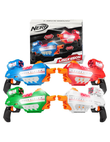 Juego de Laser Tag NERF Laser Vision 4 Jugadores - Juguetes