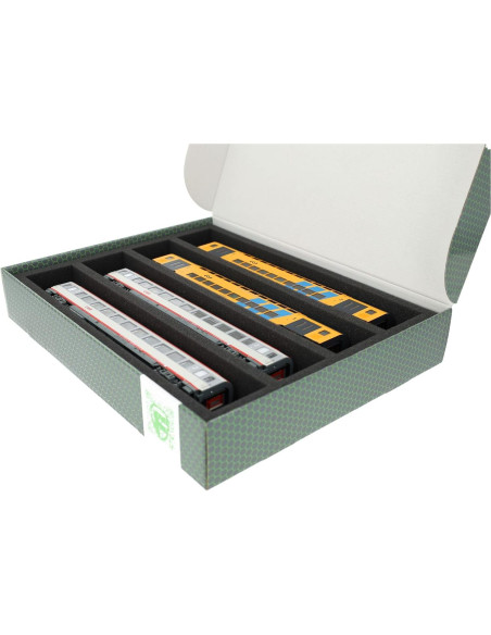 Caja de Almacenamiento Feldherr FSLB055 para trenes H0 - 2 pcs. Caja de Almacenamiento Feldherr FSLB055 para trenes H0 - 2 pcs.