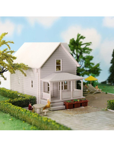 Kit Casa en Blanco Escala HO 1:87 EVEMODEL DIY