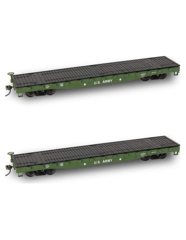Carro Plano Transportador Evemodel C8741U Escala HO 1:87 U.S. Army