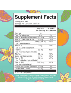 Gotas Líquidas Multivitaminas Orgánicas MaryRuth 59.15 ml 2