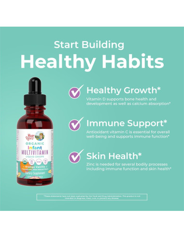 Gotas Líquidas Multivitaminas Orgánicas MaryRuth 59.15 ml