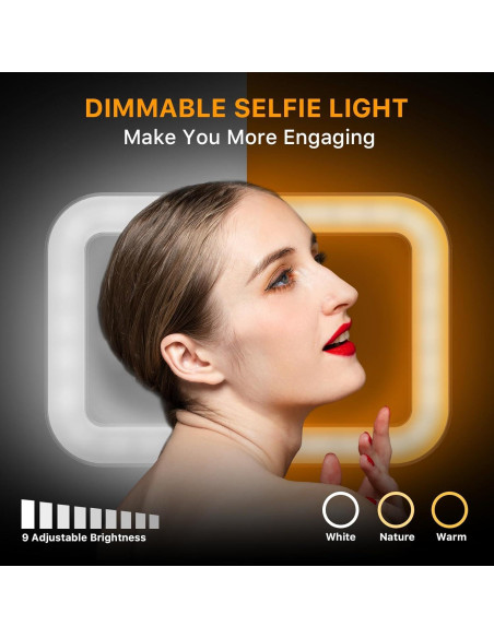 Luz LED Selfie MYBAT PRO 8" con Trípode y Control Remoto Luz LED Selfie MYBAT PRO 8" con Trípode y Control Remoto