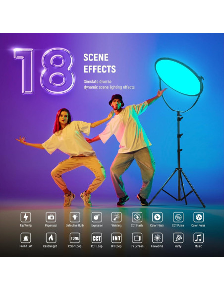 Luz de Video LED RGB NEEWER 65W 18" Control APP Luz de Video LED RGB NEEWER 65W 18" Control APP
