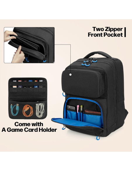 Mochila de Transporte para Steam Deck - 40L, 24 Tarjetas Mochila de Transporte para Steam Deck - 40L, 24 Tarjetas