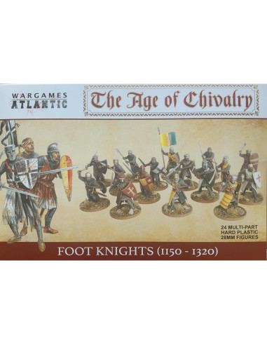 Miniaturas Caballeros a Pie Wargames Atlantic 28MM