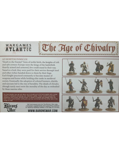 Miniaturas Caballeros a Pie Wargames Atlantic 28MM