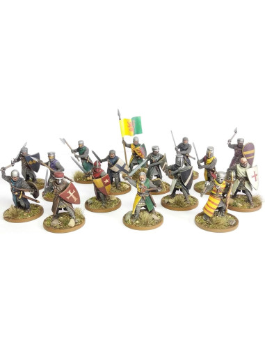 Miniaturas Caballeros a Pie Wargames Atlantic 28MM