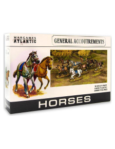 Figuras de Caballos Wargames Atlantic - 18 Piezas 28mm