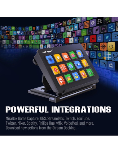 Controlador de Transmisión MT-VIKI 15 Teclas LCD Personalizables