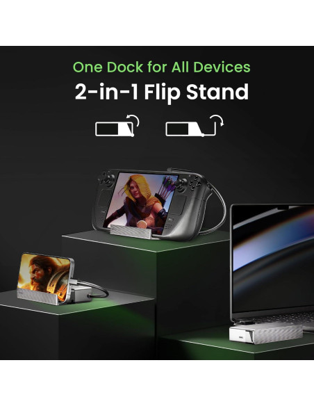 Dock USB4 BenQ GR10 para Steam Deck | HDMI 8K 60Hz Dock USB4 BenQ GR10 para Steam Deck | HDMI 8K 60Hz