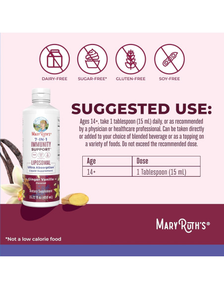 Suplemento Inmunidad Liposomal MaryRuth 30 Porciones 500ml Suplemento Inmunidad Liposomal MaryRuth 30 Porciones 500ml