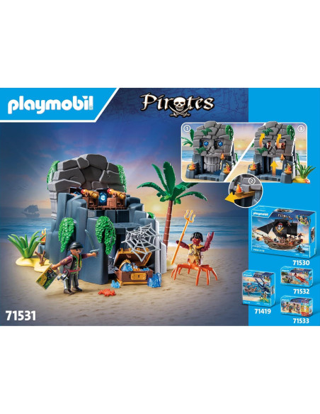 Playmobil Isla Calavera Piratas 71531 con 73 piezas Playmobil Isla Calavera Piratas 71531 con 73 piezas