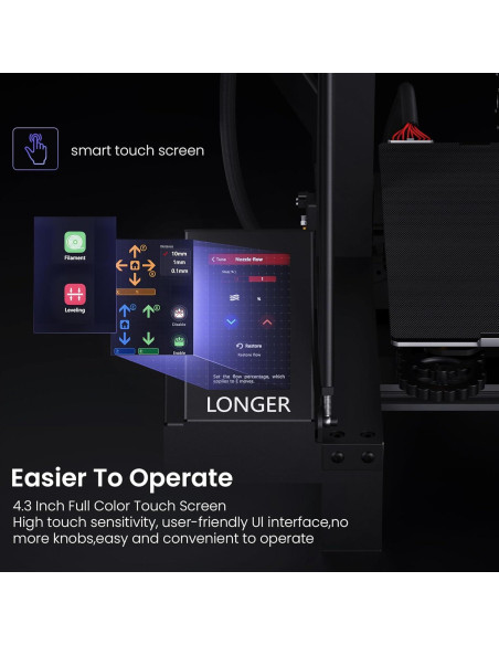 Impresora 3D Longer LK5 Pro 300x300x400mm Rápida 180mm/s Impresora 3D Longer LK5 Pro 300x300x400mm Rápida 180mm/s