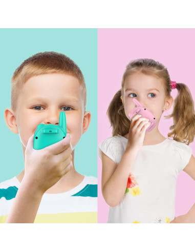 Walkie Talkies Qniglo Recargables 2 Paquete para Niños
