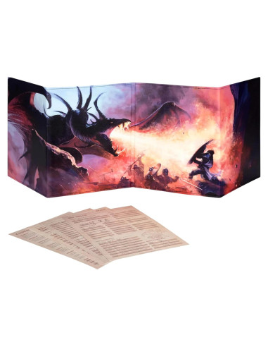 Pantalla DM LYNX LX-DMC para D&D con 4 bolsillos A4