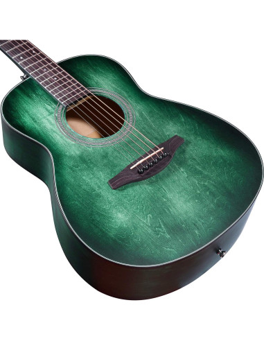 Guitarra Acústica WINZZ 36" Verde Cazador Zurdos Completa