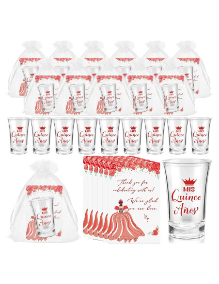 Recuerdos de Quinceañera Havawish 50 Vasos Acrílicos Rojo Recuerdos de Quinceañera Havawish 50 Vasos Acrílicos Rojo