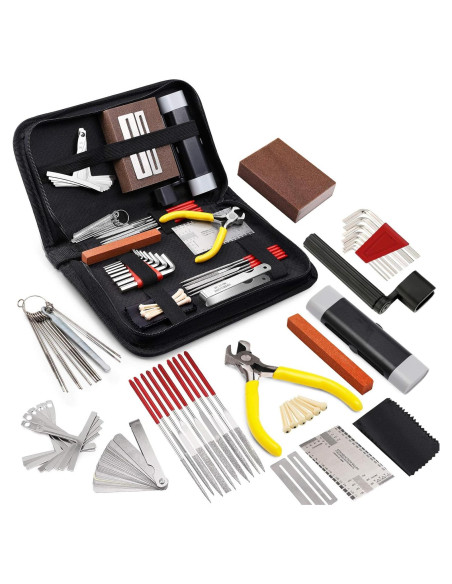 Kit de herramientas para guitarra 45 piezas con estuche Kit de herramientas para guitarra 45 piezas con estuche