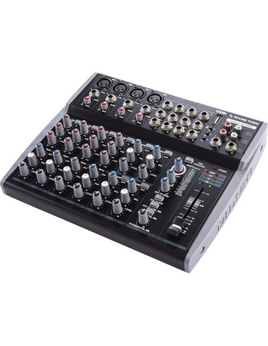 Mezclador de audio 12 canales Sound Town Triton-A12BD USB