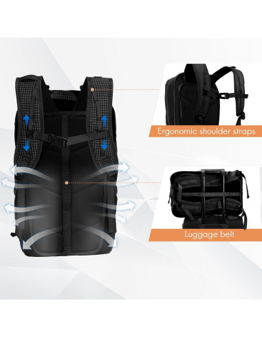 Mochila de Senderismo Haimont 25L Resistente y Ergonómica