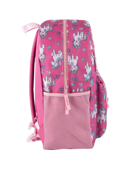 Mochila escolar unicornio Trail Maker 17" con peluche y bolsillos Mochila escolar unicornio Trail Maker 17" con peluche y bolsillos