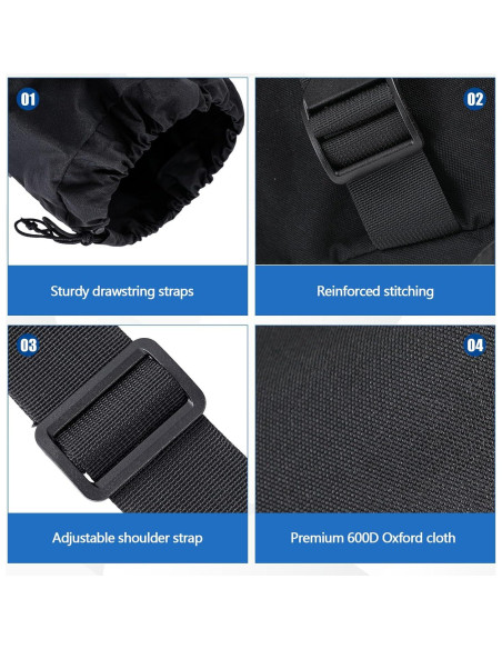 Bolsa de Almacenamiento Doble Vincreem 120x35cm Negra Bolsa de Almacenamiento Doble Vincreem 120x35cm Negra