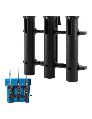 Soporte para cañas de pescar YUSOVE para neveras YETI - 3 cañas