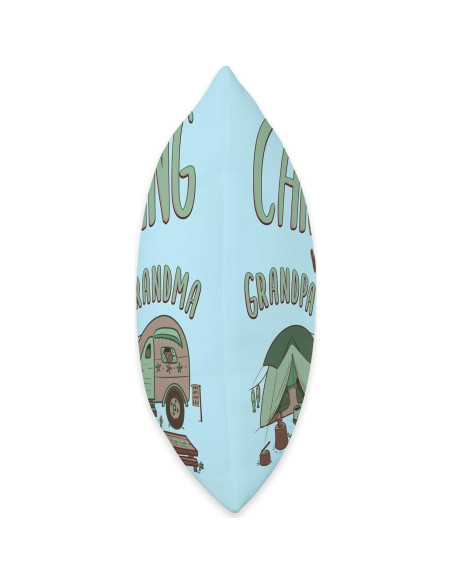 Cojín de Camping 16x16 cm con Abuelo y Abuela - Humorístico Cojín de Camping 16x16 cm con Abuelo y Abuela - Humorístico