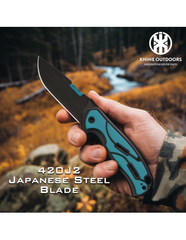 Cuchillo Plegable de Caza KNINE OUTDOORS con 9 Cuchillas Reemplazables