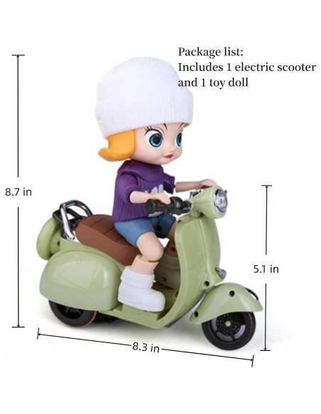 Juguete Scooter Labu Verde con Luz y Música - 20 cm Juguete Scooter Labu Verde con Luz y Música - 20 cm