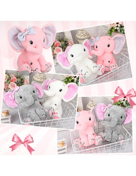 6 Animales de Peluche Elefante HyDren 20 cm Suaves y Lindos 6 Animales de Peluche Elefante HyDren 20 cm Suaves y Lindos