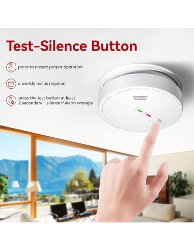 Detector de Humo Interconectado SITERLINK GS517 - 2 Paquetes