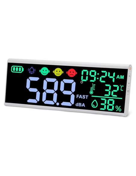 Medidor de Decibelios JuviPerpric con Pantalla LED 33 cm Medidor de Decibelios JuviPerpric con Pantalla LED 33 cm