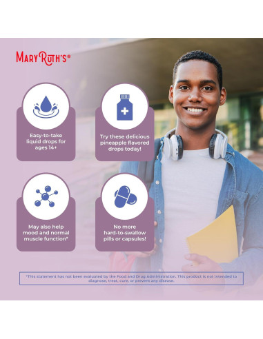 Gotas Líquidas de Vitamina D3 MaryRuth 4000 UI Veganas 30 Porciones