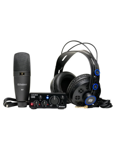 Paquete de Grabación PreSonus AudioBox GO con Micrófono y Auriculares