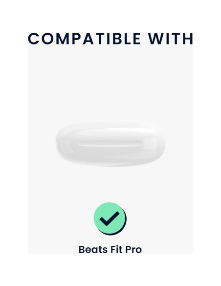 Funda de Aramida kwmobile para Auriculares Beats Fit Pro - Negro/Gris Funda de Aramida kwmobile para Auriculares Beats Fit Pro - Negro/Gris