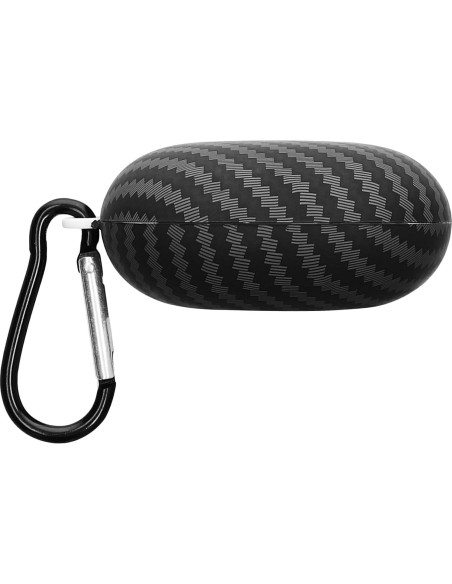 Funda de Aramida kwmobile para Auriculares Beats Fit Pro - Negro/Gris Funda de Aramida kwmobile para Auriculares Beats Fit Pro - Negro/Gris