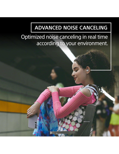 Auriculares Inalámbricos Sony LinkBuds Fit Rosa con Cancelación de Ruido