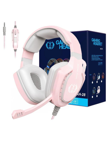 Auriculares Anivia AH28 Rosa con Micrófono para Juegos